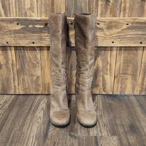 Clark's brown leather womens boots